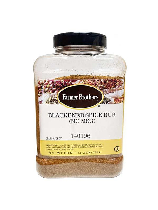  Farmer Brothers Blackened Spice Rub (No MSG), 1 Lb 3 Oz 