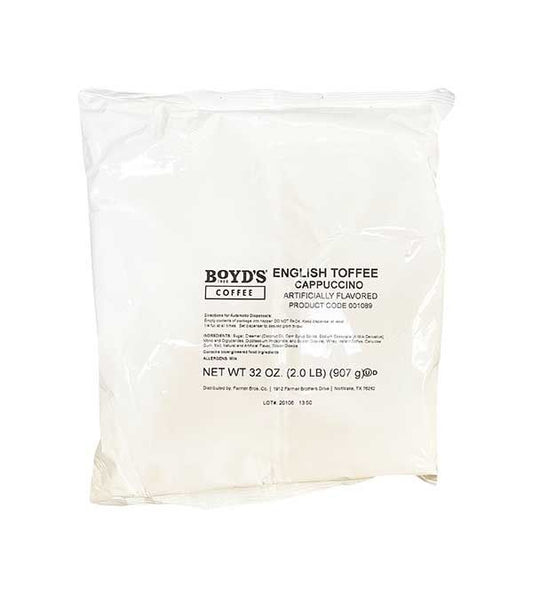Superior Boyds Cappuccino English Toffee 1 Bag (2 Lbs)