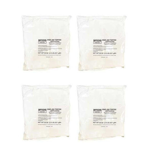  Boyds Cappuccino English Toffee 4 Bags (2 Lbs)
