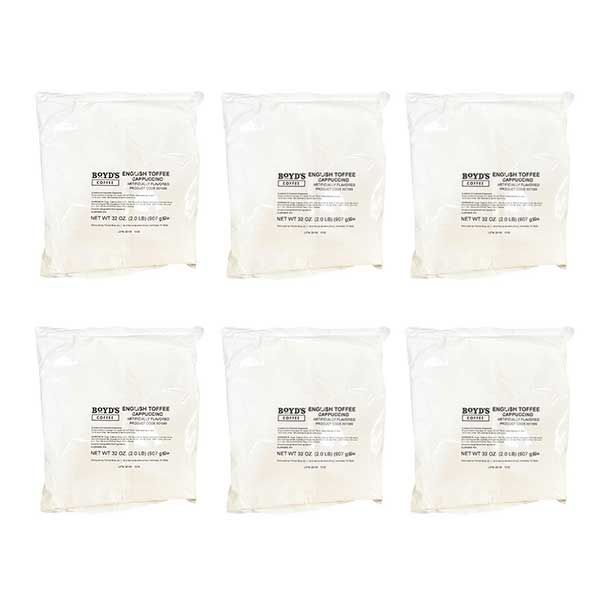  Boyds Cappuccino English Toffee 6 Bags (2 Lbs Each)