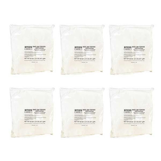  Boyds Cappuccino English Toffee 6 Bags (2 Lbs Each)