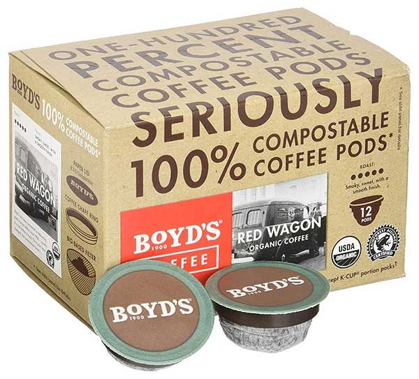  Boyd's Coffee Red Wagon Single Serve, 12 Count