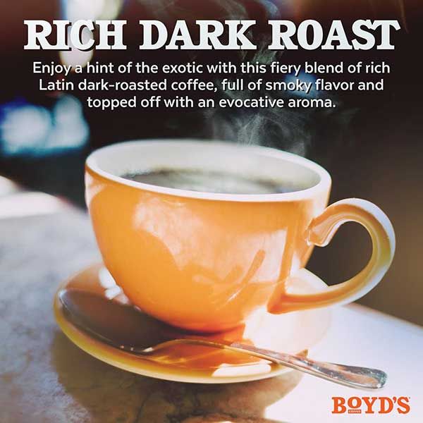  Boyd's Coffee French No. 6 Coffee - Dark Roast - Single Cup (72 Count)