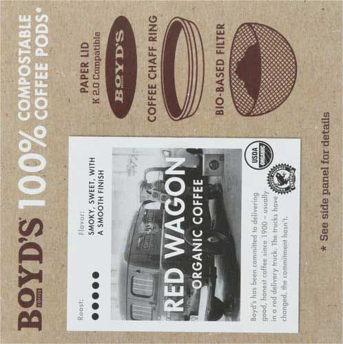  Boyd's Coffee Red Wagon Single Serve, 12 Count