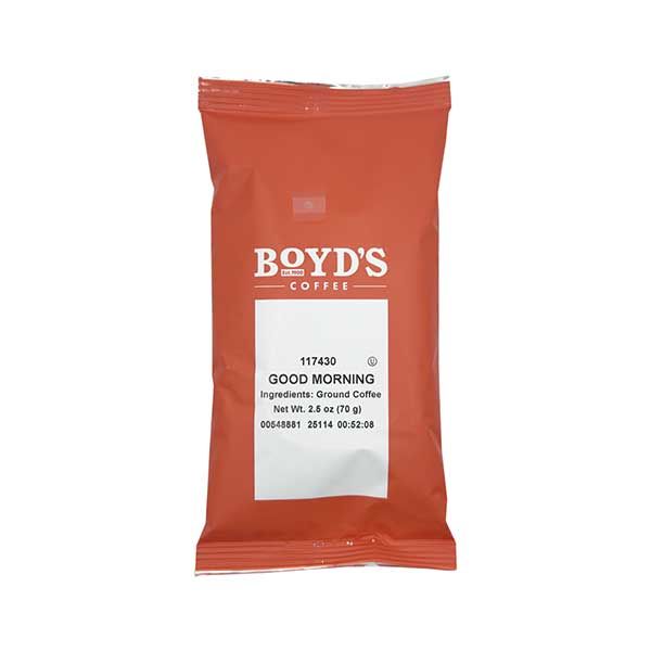  Boyd's Good Morning Coffee - Ground Medium Roast - 2.5 Ounce (Pack Of 50)