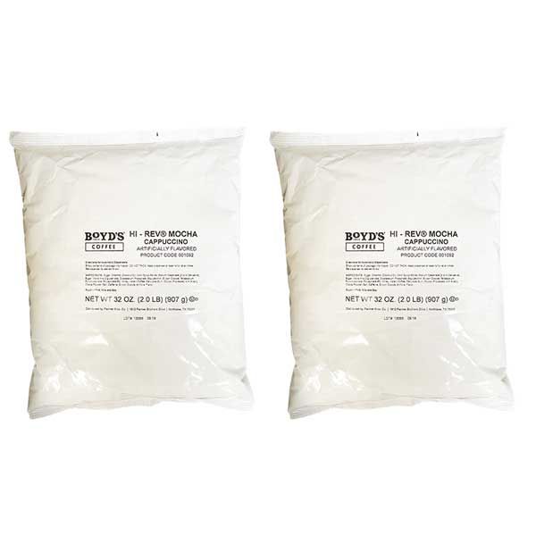 Superior Boyds Hi-Rev Mocha Cappuccino Mix 2 Bags (2 Lbs Ea)