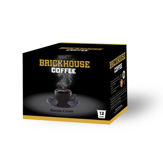  Brickhouse Single Serve Coffee, Banana Cream, 12 Count