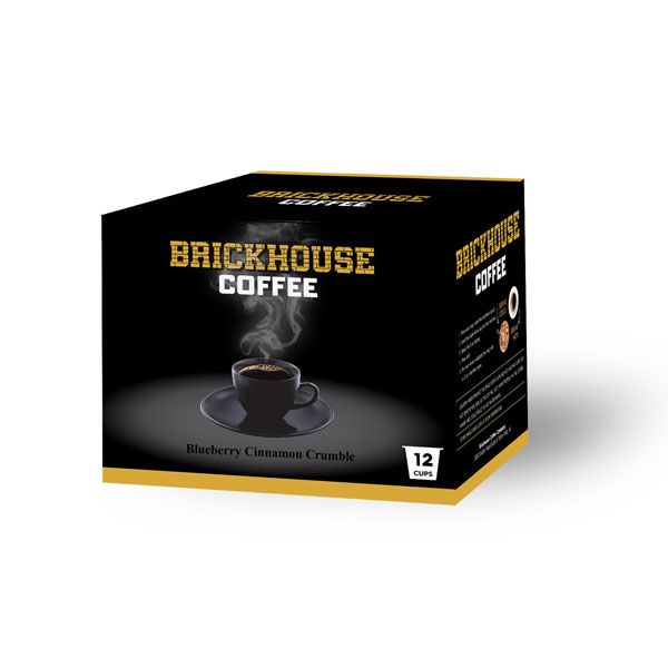  Brickhouse Single Serve Coffee, Blueberry Cinnamon Crumble, 12 Count
