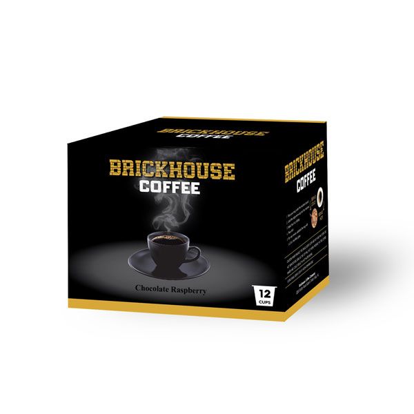  Brickhouse Single Serve Coffee, Chocolate Raspberry, 12 Count