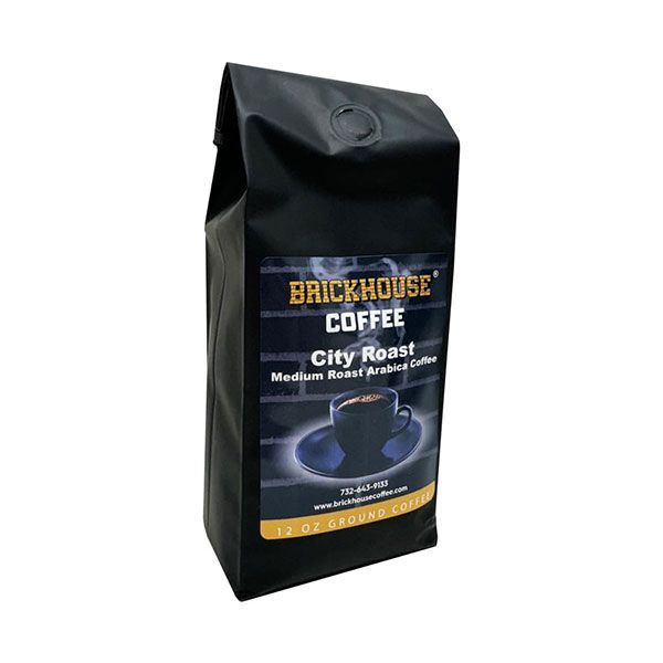  Brickhouse City Roast Ground Coffee, 6 X 12oz Bags – Medium Roast