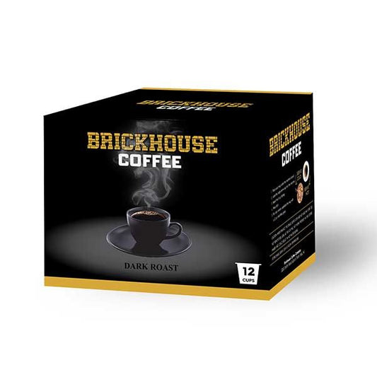  Brickhouse Single Serve Coffee, Dark Roast, 12 Count