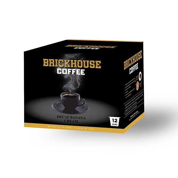  Brickhouse Single Serve Coffee, Decaf Banana Cream, 12 Count