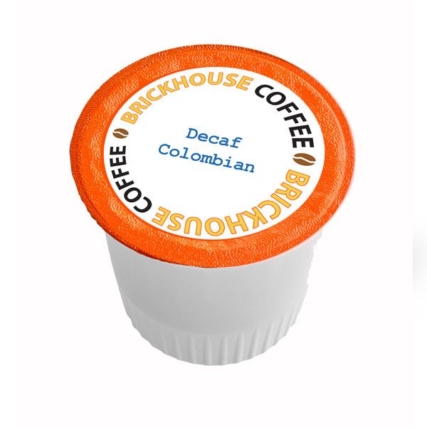  Brickhouse Single Serve Coffee, Decaf Colombian Blend, 12 Count