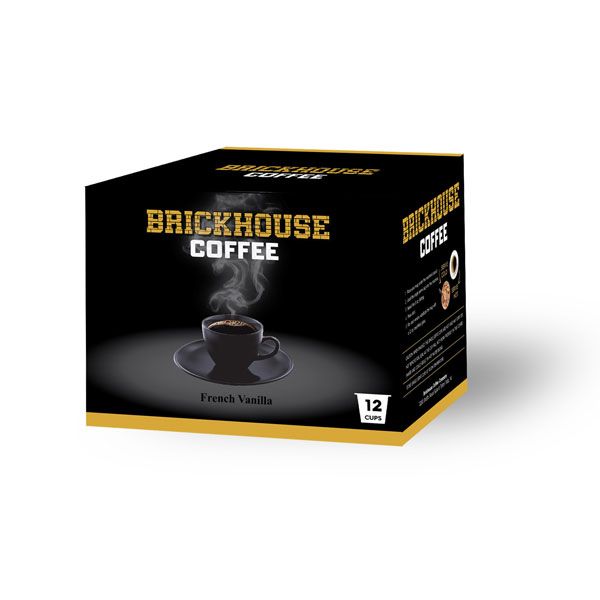  Brickhouse Single Serve Coffee, French Vanilla, 12 Count