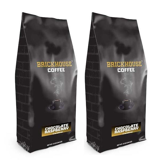  Brickhouse Ground Coffee, Chocolate Raspberry, 2/12 Oz Bags