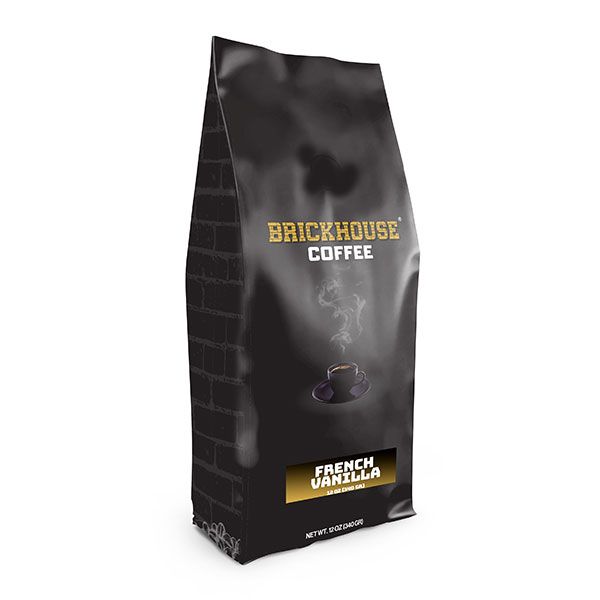  Brickhouse Ground Coffee, French Vanilla,6/12 Oz Bags