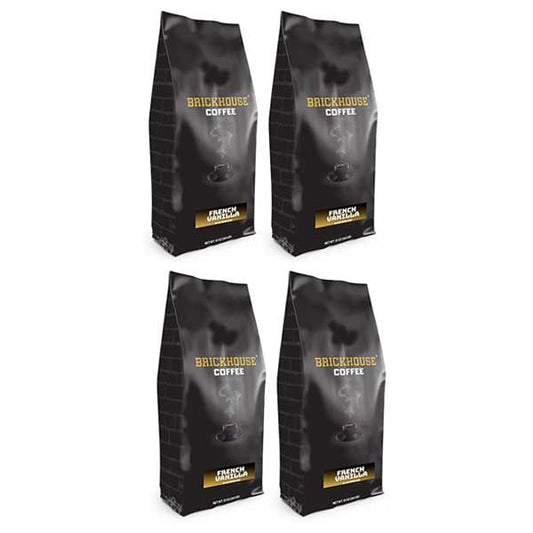  Brickhouse Ground Coffee, French Vanilla,4/12 Oz Bags