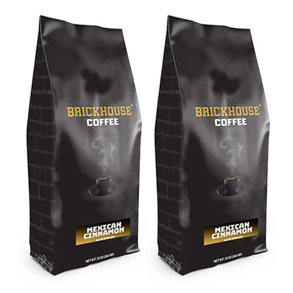  Brickhouse Ground Coffee, Mexican Cinnamon, 2/12oz Bags