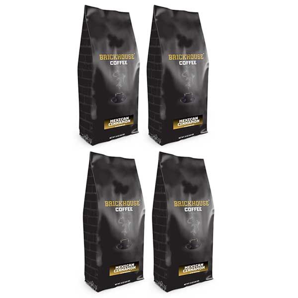  Brickhouse Ground Coffee, Mexican Cinnamon, 4/12oz Bags