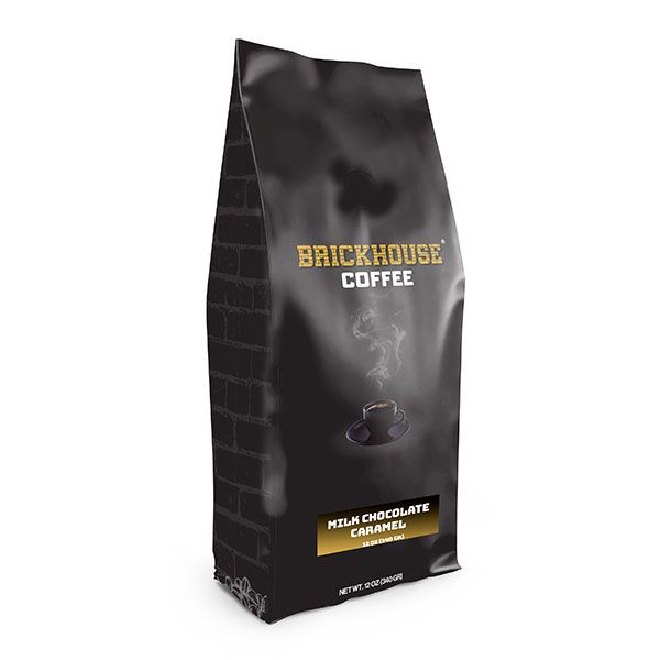  Brickhouse Ground Coffee, Milk Chocolate Caramel, 12oz Bag