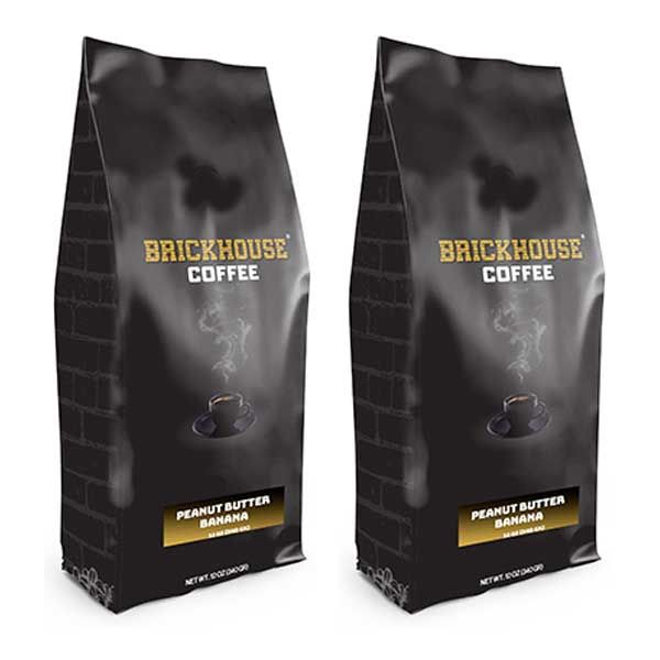  Brickhouse Ground Coffee, Peanut Butter Banana, 2/12 Oz Bags