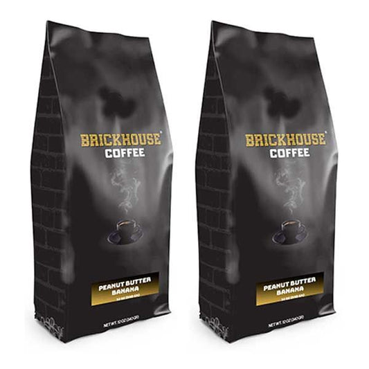  Brickhouse Ground Coffee, Peanut Butter Banana, 2/12 Oz Bags