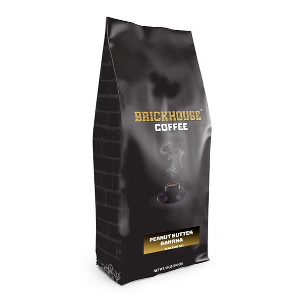  Brickhouse Ground Coffee, Peanut Butter Banana, 4/12 Oz Bags
