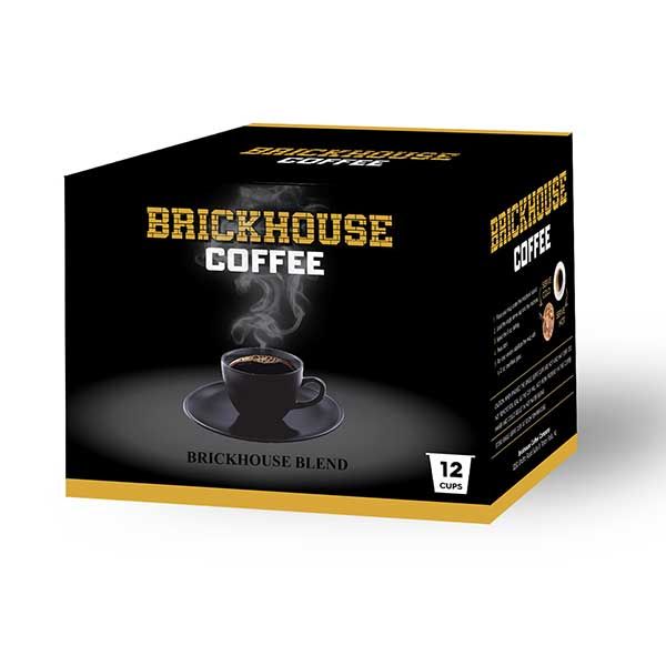  Brickhouse Single Serve Coffee, BRICKHOUSE Blend - 100% Colombian Dark Roast, 72 Count
