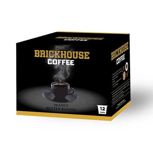  Brickhouse Single Serve Coffee, Peanut Butter Banana, 12 Count