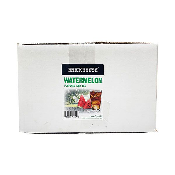  Brickhouse Watermelon Flavored Iced Tea, 24/3 Oz Packets, Loose Leaf With Filters