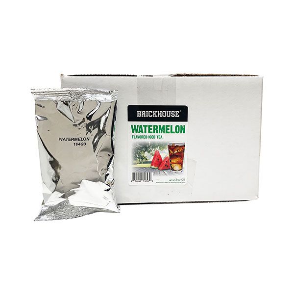  Brickhouse Watermelon Flavored Iced Tea, 24/3 Oz Packets, Loose Leaf With Filters