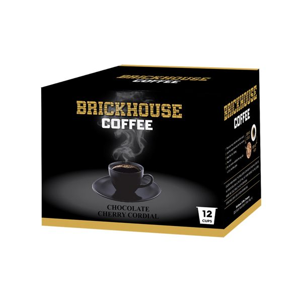  Brickhouse Single Serve Coffee, Chocolate Cherry Cordial, 12 Count