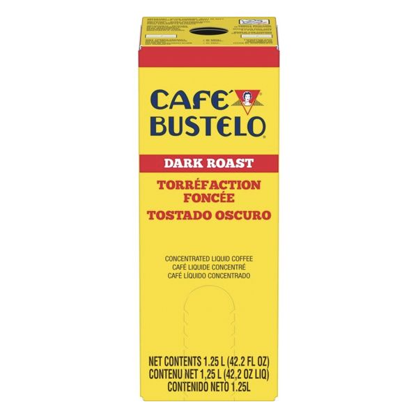  Café Bustelo 100% Arabica Dark Roast Liquid Coffee Concentrate, 1.25L (Two Boxes)