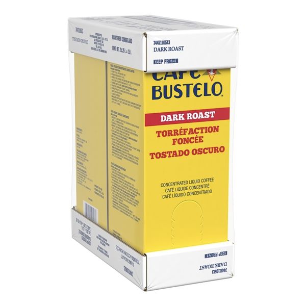  Café Bustelo 100% Arabica Dark Roast Liquid Coffee Concentrate, 1.25L (Two Boxes)