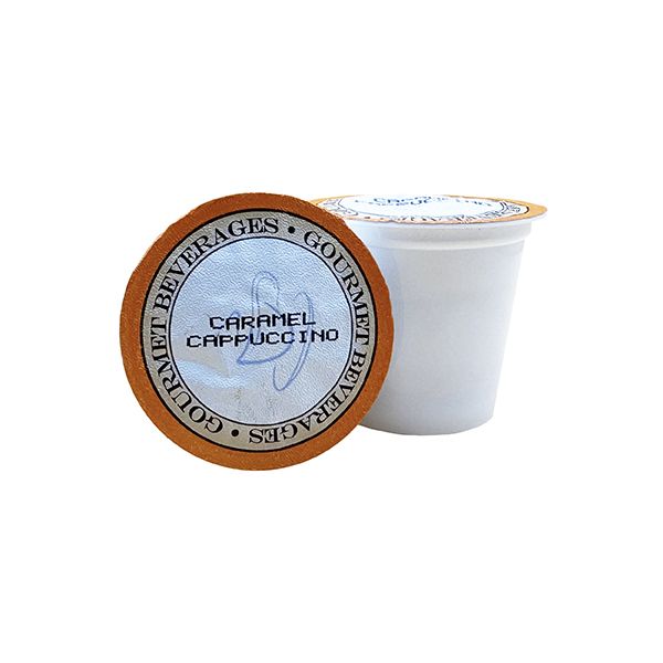  Caffe De Aroma Cappuccino Sampler, 24 Cups – 8 Each Vanilla Chai, Caramel, French Vanilla