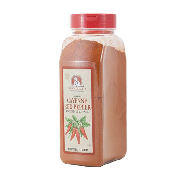  Chef's Quality Ground Cayenne Red Pepper Powder, 16oz Bottle – Bold Heat & Pure Flavor