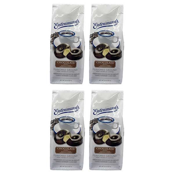  Entenmann's Chocolate Donut Flavored Ground Coffee – 4 X 10 Oz Bags