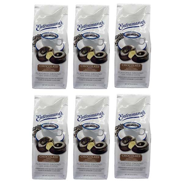  Entenmann's Chocolate Donut Flavored Ground Coffee – 6 X 10 Oz Bags