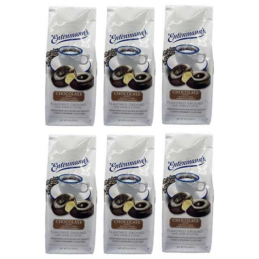 Entenmann's Chocolate Donut Flavored Ground Coffee – 6 X 10 Oz Bags