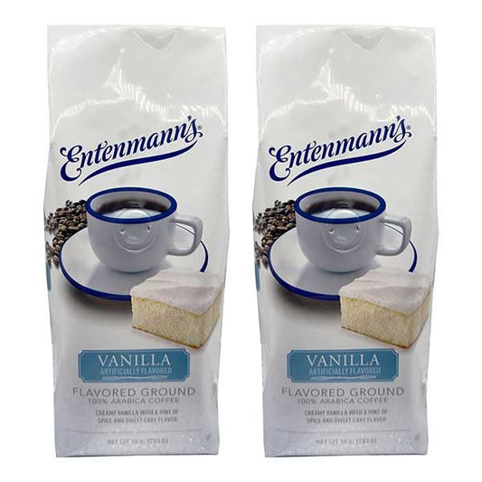  Entenmann's Vanilla Flavored Ground Coffee – 2 X 10 Oz Bags