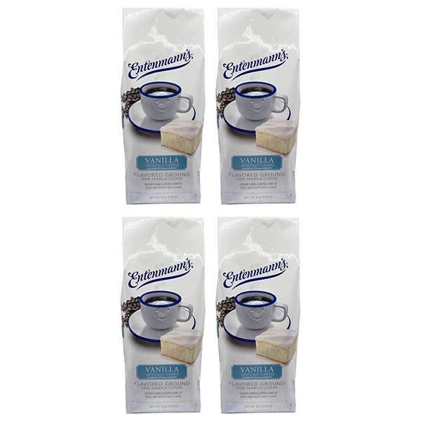  Entenmann's Vanilla Flavored Ground Coffee – 4 X 10 Oz Bags