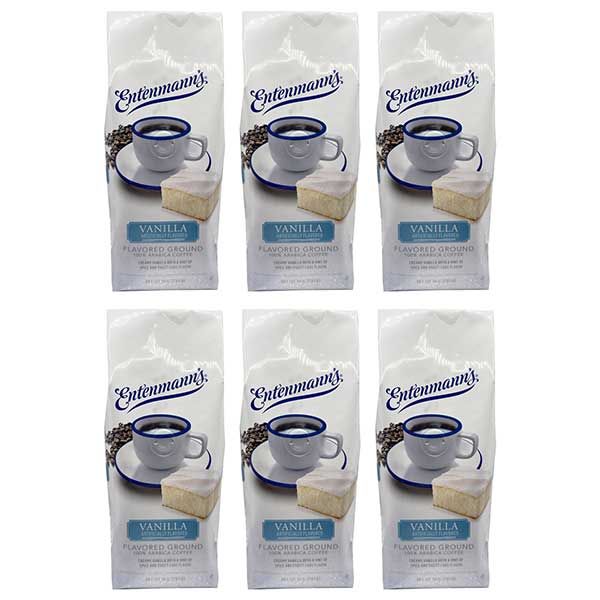  Entenmann's Vanilla Flavored Ground Coffee – 6 X 10 Oz Bags
