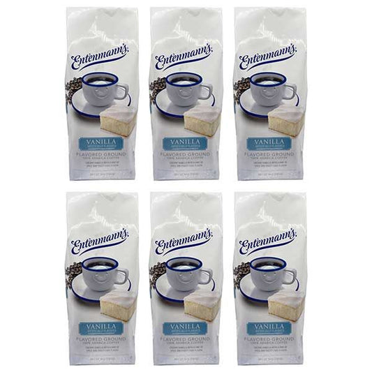  Entenmann's Vanilla Flavored Ground Coffee – 6 X 10 Oz Bags