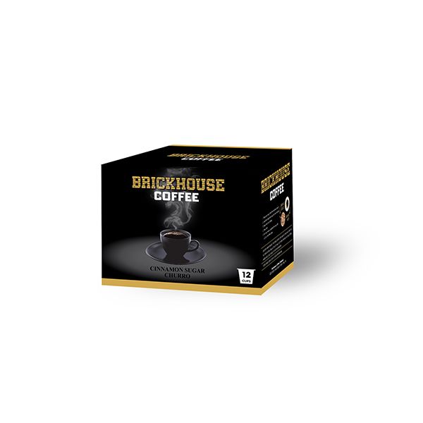 Brickhouse Single Serve Coffee, Cinnamon Sugar Churro, 12 Count