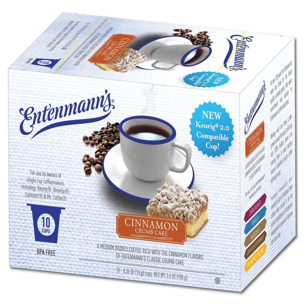  Entenmann's Cinnamon Crumb Cake Single Serve Cups, 200 Count