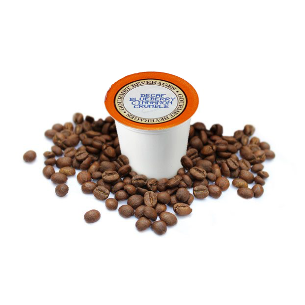  Decaf Blueberry Cinnamon Crumble Coffee, 35 Single Serve Cups