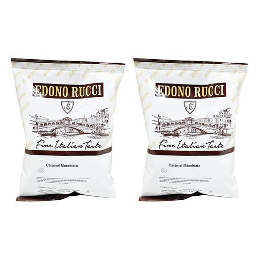  Edono Rucci Caramel Macchiato Cappuccino Mix, 2/2 Lb Bags