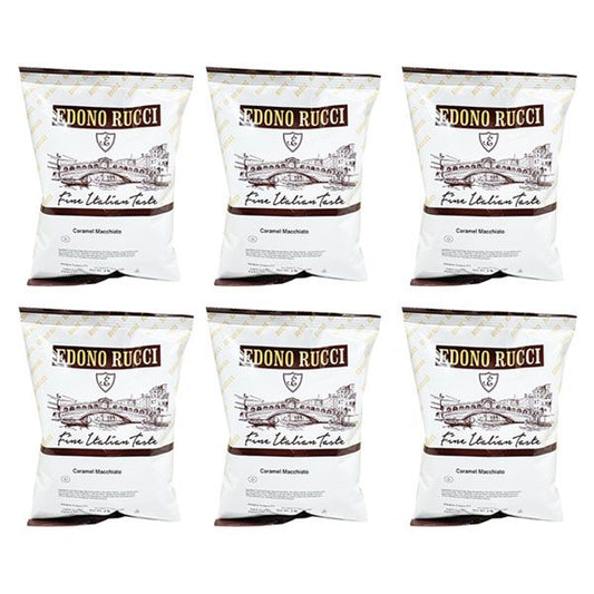  Edono Rucci Caramel Macchiato Cappuccino Mix, 6/2 Lb Bags