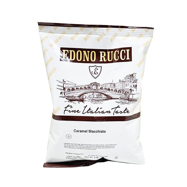  Edono Rucci Caramel Macchiato Cappuccino Mix, 4/2 Lb Bags