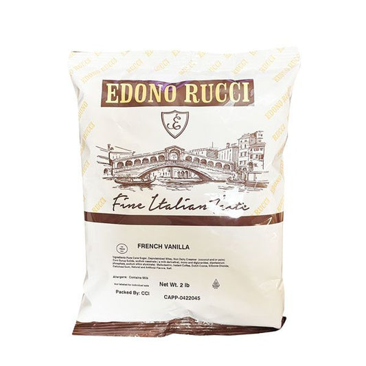  Edono Rucci French Vanilla Cappuccino Mix, 4 Bags (2 Lbs Each)